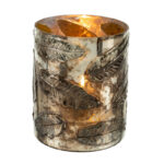 LEAF RELIEF VOTIVE L BLACK