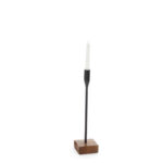 Iron and Wood Candle Holder - SM