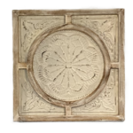 Lech square metal wall decor