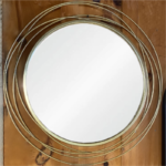 Round Mirror - Gold