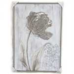 Silver Metal Floral