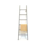 GREY METAL DISPLAY LADDER