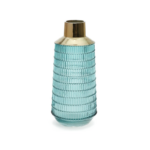 Glass vase with gold paint