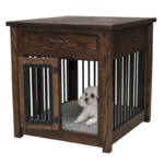 Macey Pet End Table- aluminum slats