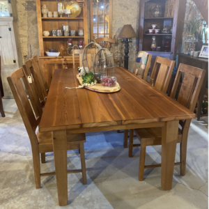 Plank top harvest table