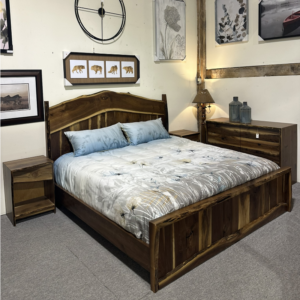 Walnut live edge bedroom suite