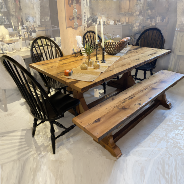 Threshing Floor Table and Bench