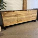 Walnut Credenza with horizontal doors - Image 5