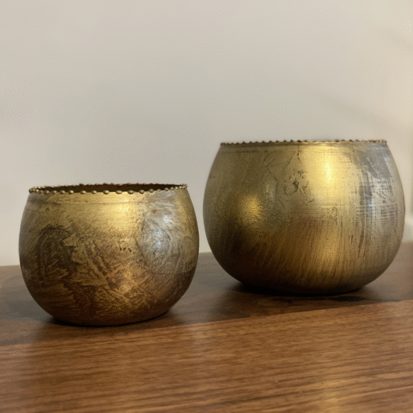 Beverley Gold Votives set of 2