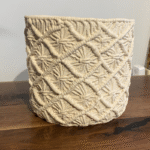 Macrame Cement Planter - Image 2