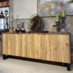 Modern Credenza with vertical doors